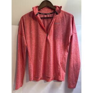Nike Women's Dry Element 1/2 Zip Crimson LS Athletic Running Top Size Small